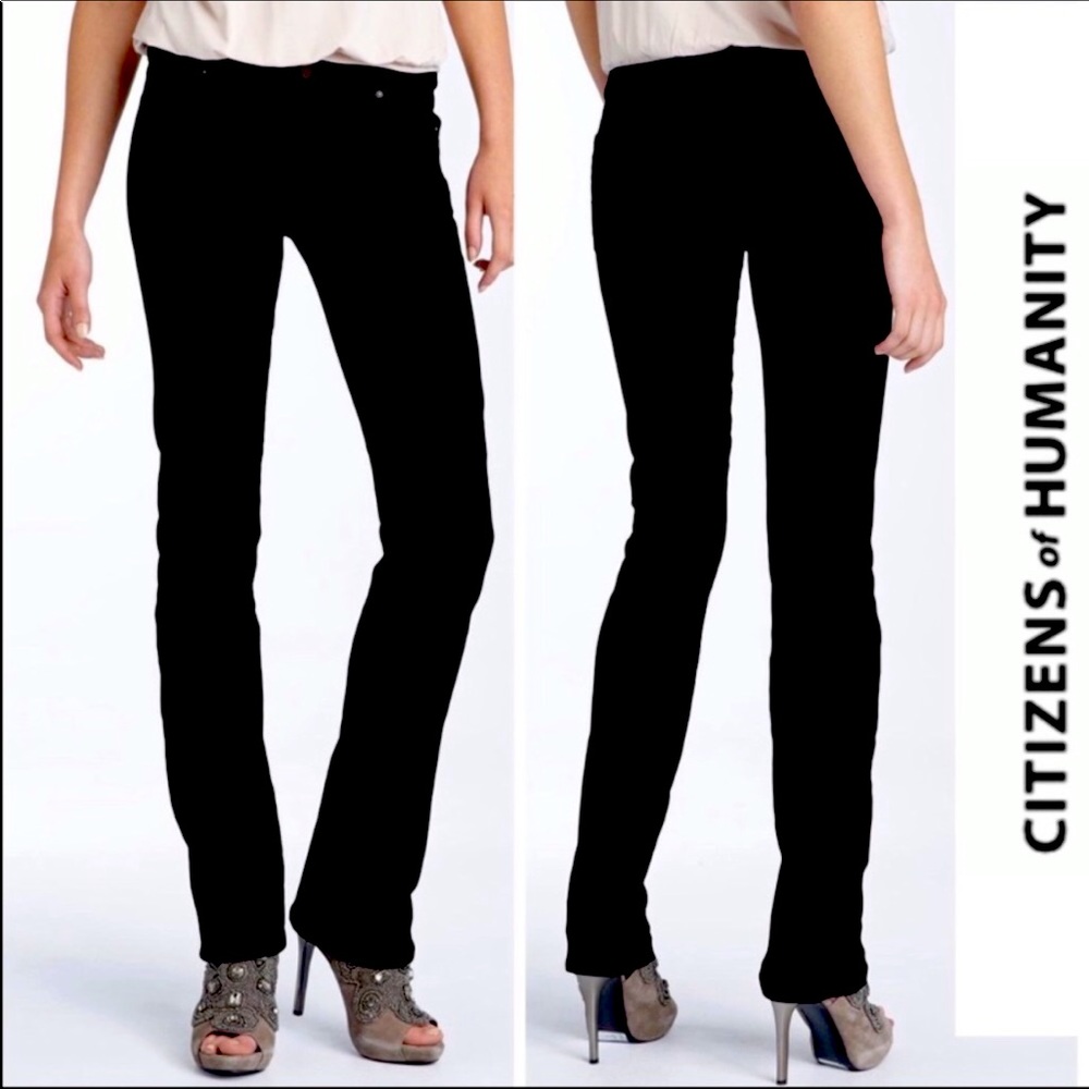 Citizens of Humanity Ava Velvet Low Rise Straight Leg Stretch Jeans. Size 25